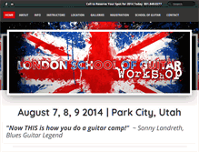 Tablet Screenshot of londonschoolofguitarworkshop.com